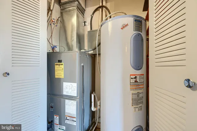 a close view of closet