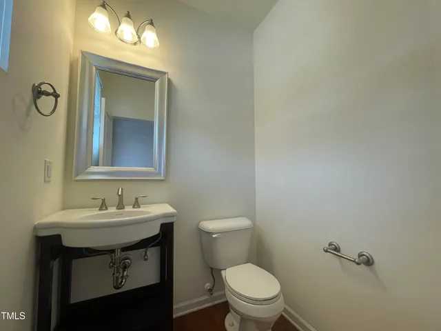 a view of a bathroom with a bathroom