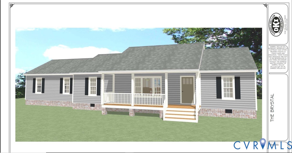 a house view with a garden space