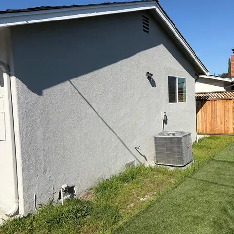 a backyard of a house
