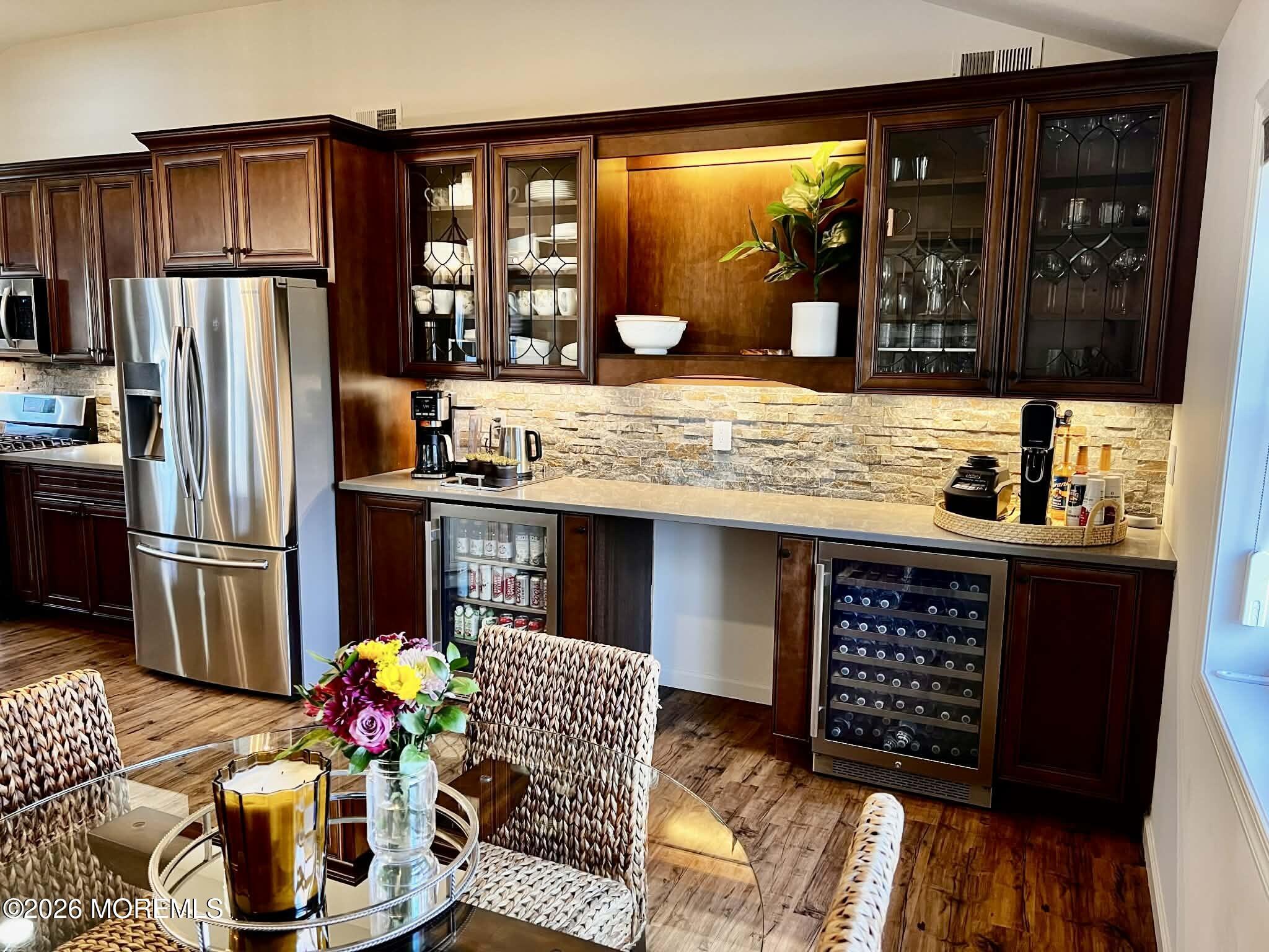 820 Elwood Street Forked River, NJ 08731 - Photo 42 of 50 Custom Bar with Two Beverage Fridges