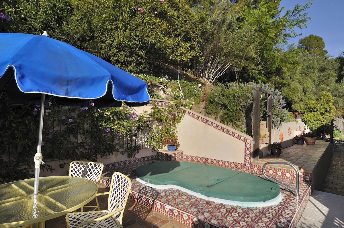 925 Cheltenham Road Santa Barbara, CA 93105 - Photo 12 of 15 Private Rear Deck with Fruit Trees