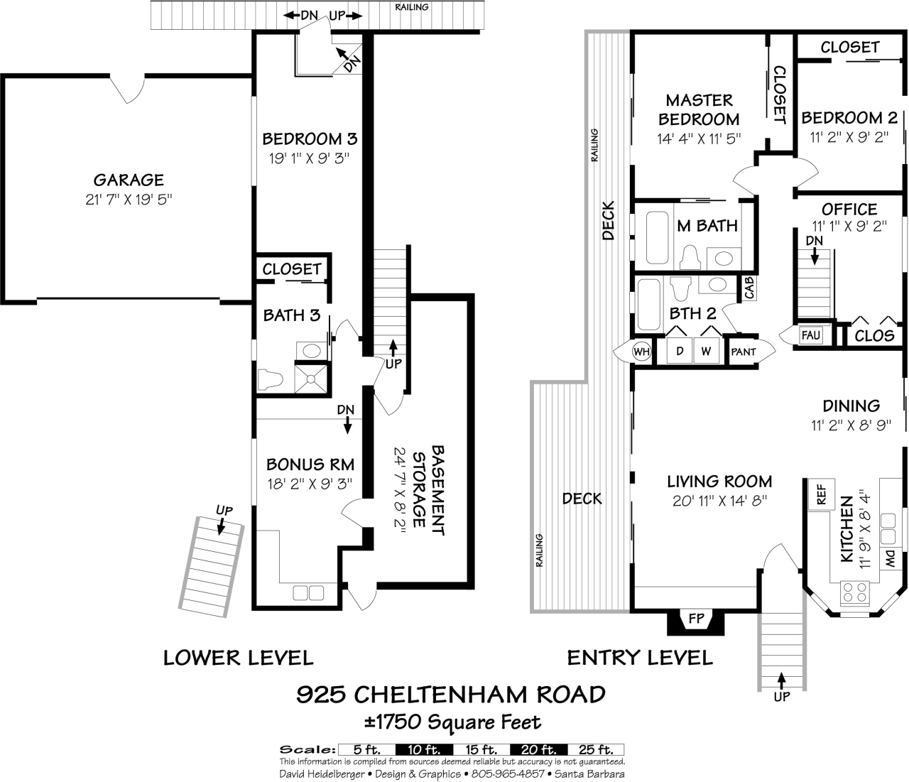 925 Cheltenham Road Santa Barbara, CA 93105 - Photo 15 of 15 Floor Plan