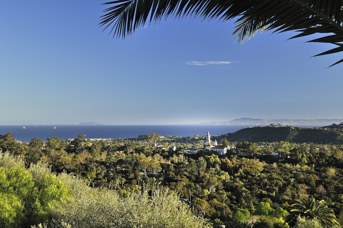 925 Cheltenham Road Santa Barbara, CA 93105 - Photo 2 of 15 Ocean View framed by Palms