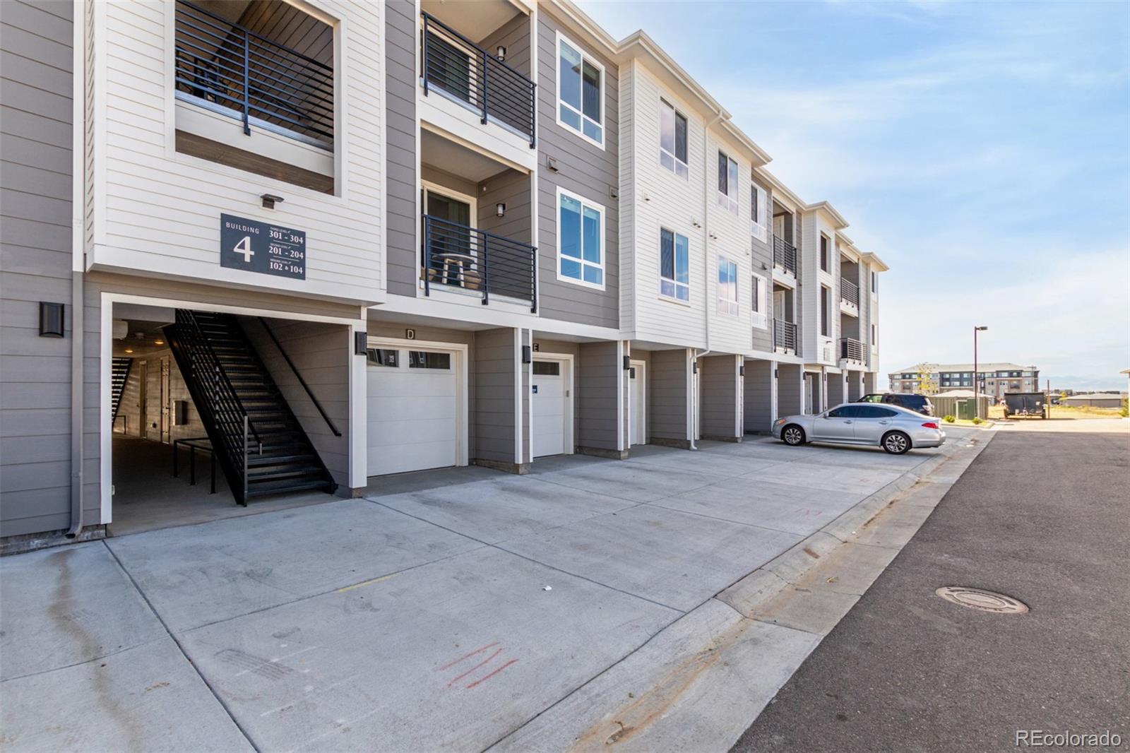 a view of a building with a street