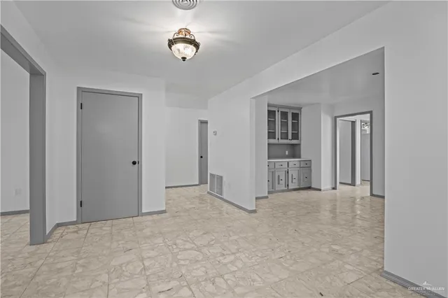 a view of an empty room