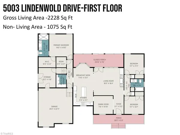 $479,900 | 5003 Lindenwold Drive, Summerfield, NC 27358