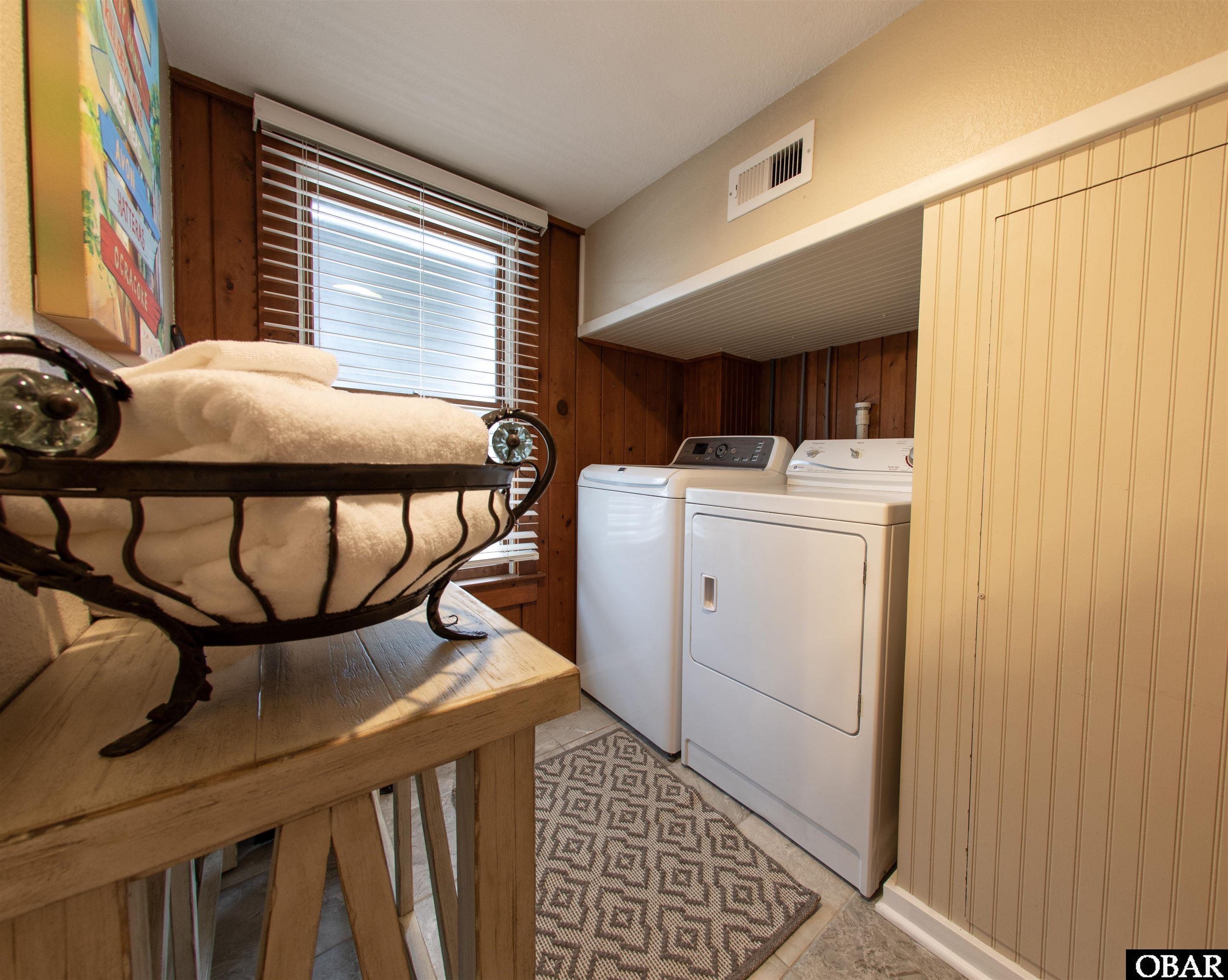 41 Skyline Road, Unit 1 Southern Shores, NC 27949 - Photo 52 of 58 Laundry room with washer and dryer.