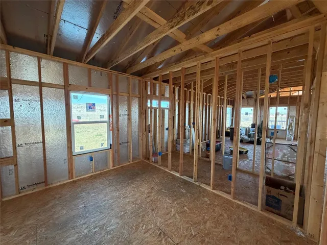 a view of a lake with a big yard