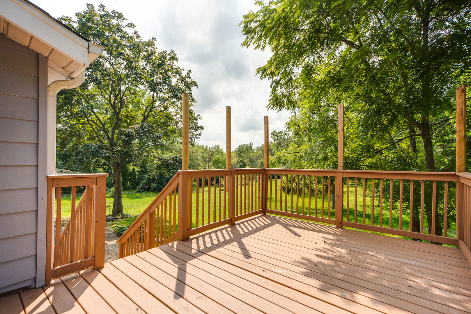 110 Haman Road Inverness, IL 60010 - Photo 24 of 30 a view of balcony with wooden floor and fence