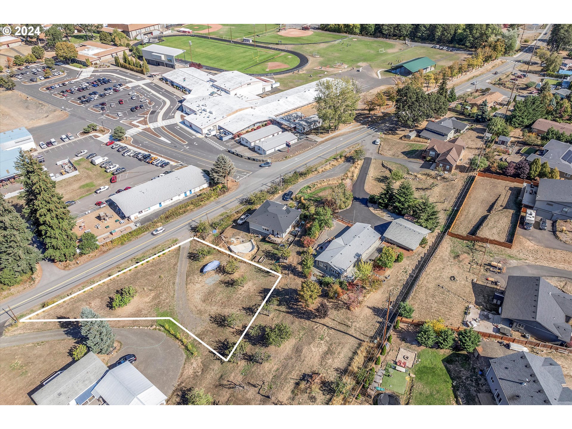 Loop Road White Salmon, WA 98672 - Photo 2 of 3 an aerial view of residential houses with outdoor space