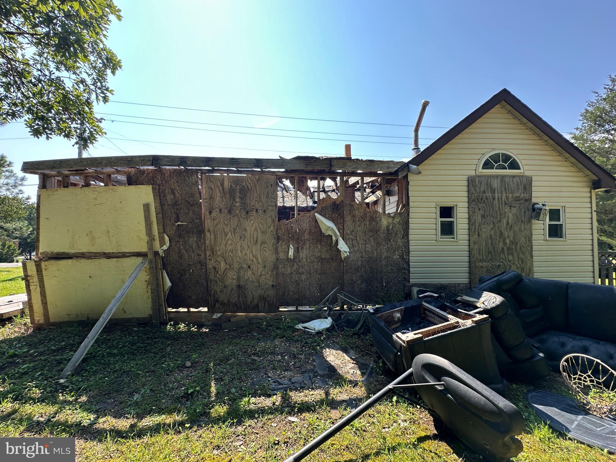 a front view of a house