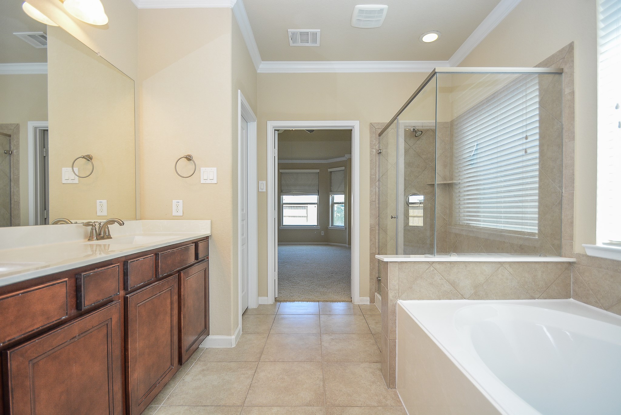 28258 Natalie Bend Road Katy, TX 77494 - Photo 20 of 32 Master bathroom with separate tub and shower.