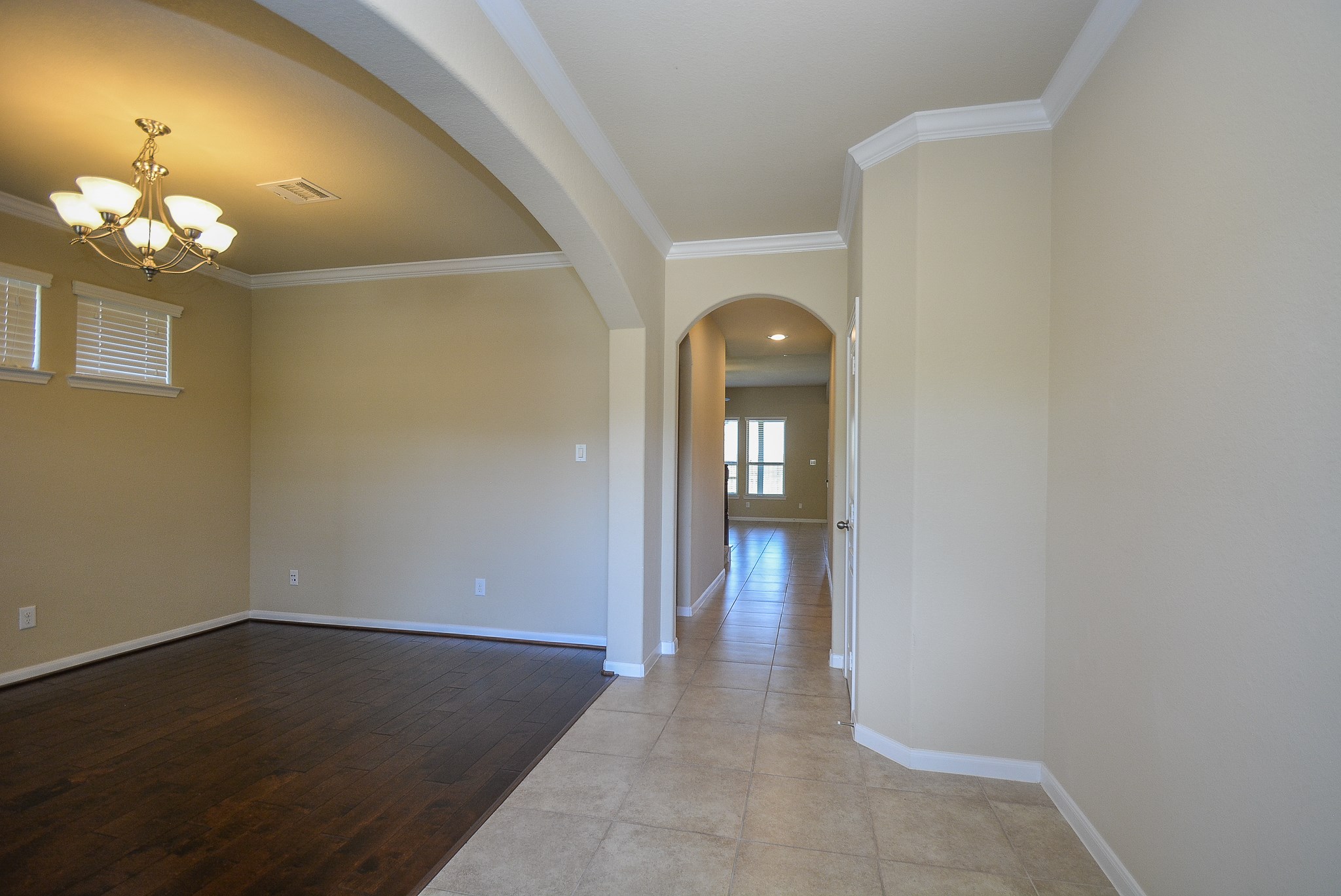 28258 Natalie Bend Road Katy, TX 77494 - Photo 6 of 32 View from main entrance to dining and foyer. Crown molding all throughout the entrance and dining.