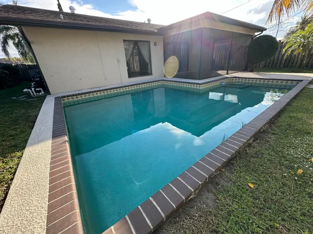 a view of a balcony with an outdoor space