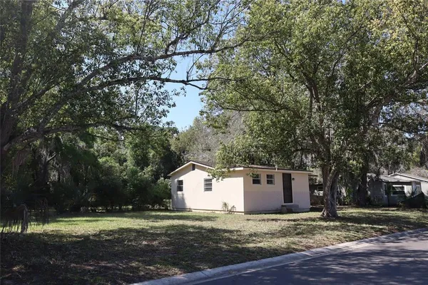 a house with a tree in front of it