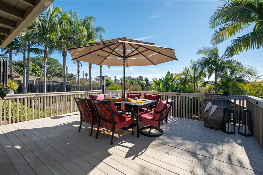 1321 June Street Fallbrook, CA 92028 - Photo 29 of 44 a view of a deck with furniture and yard