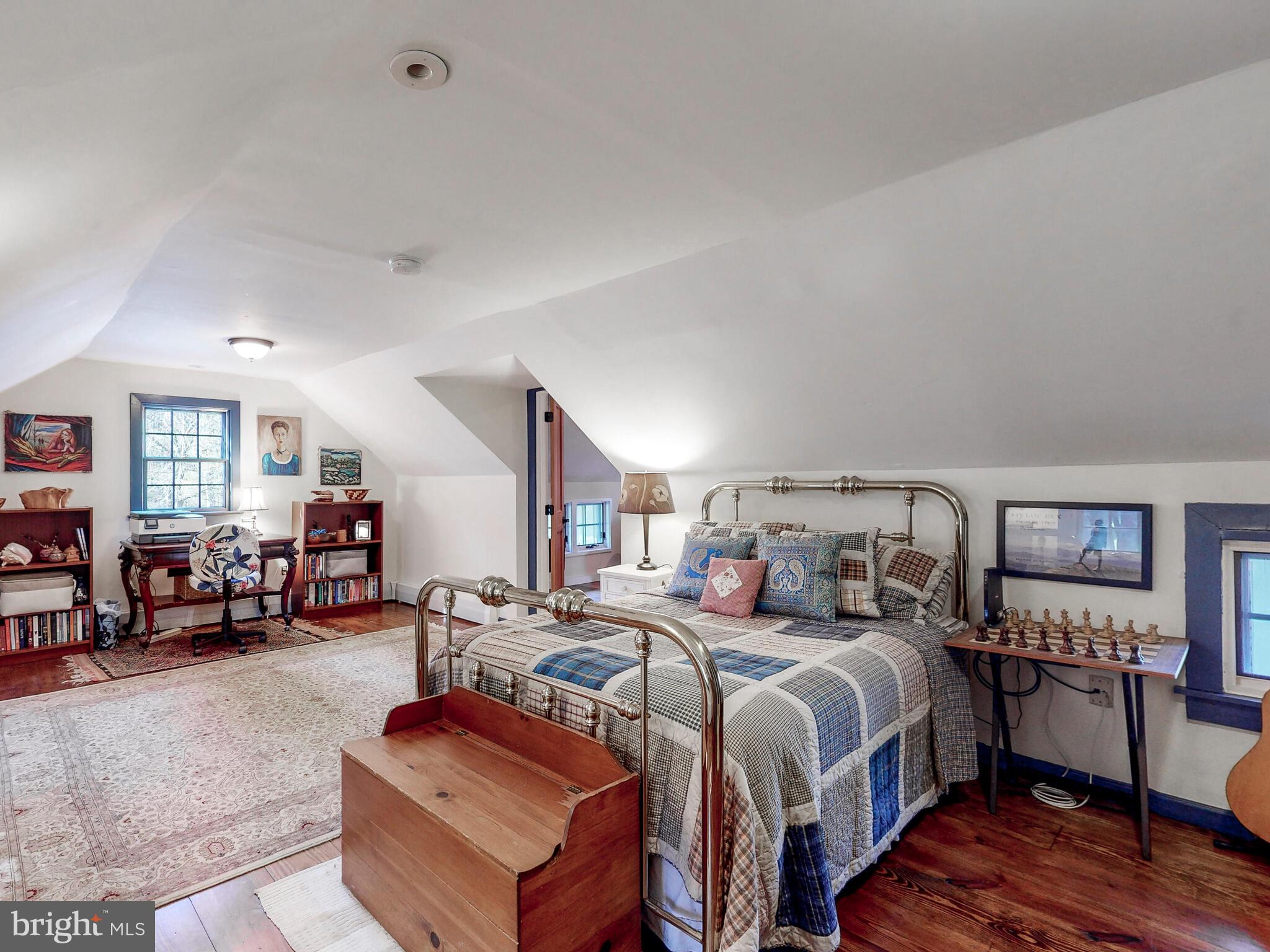 1901 Brighton Dam Road Brookeville, MD 20833 - Photo 46 of 92 Upper level bedroom with original wood flooring
