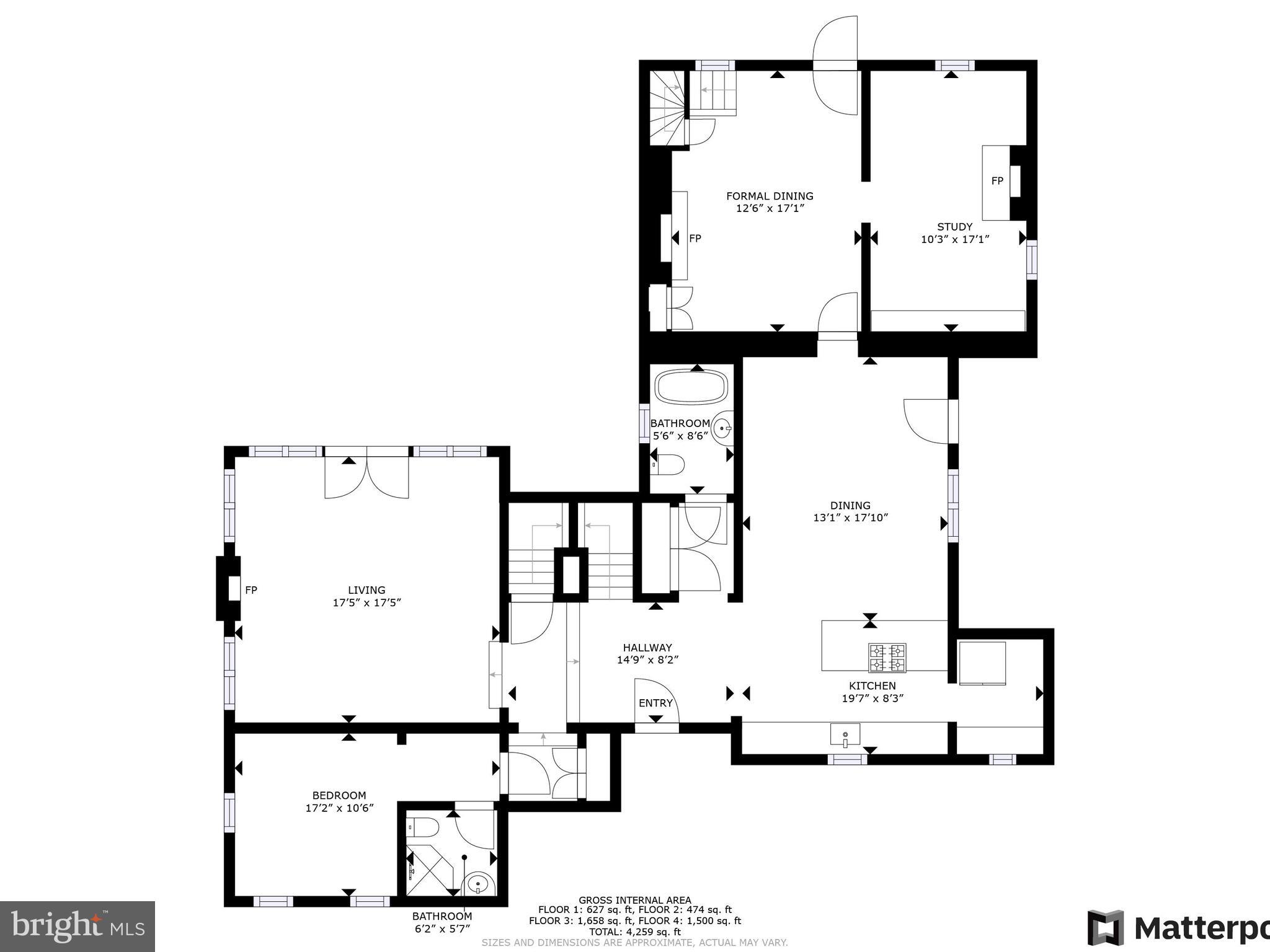 1901 Brighton Dam Road Brookeville, MD 20833 - Photo 89 of 92 Main level floor plan