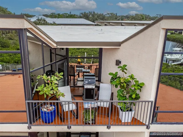 a view of a lake with a outdoor space