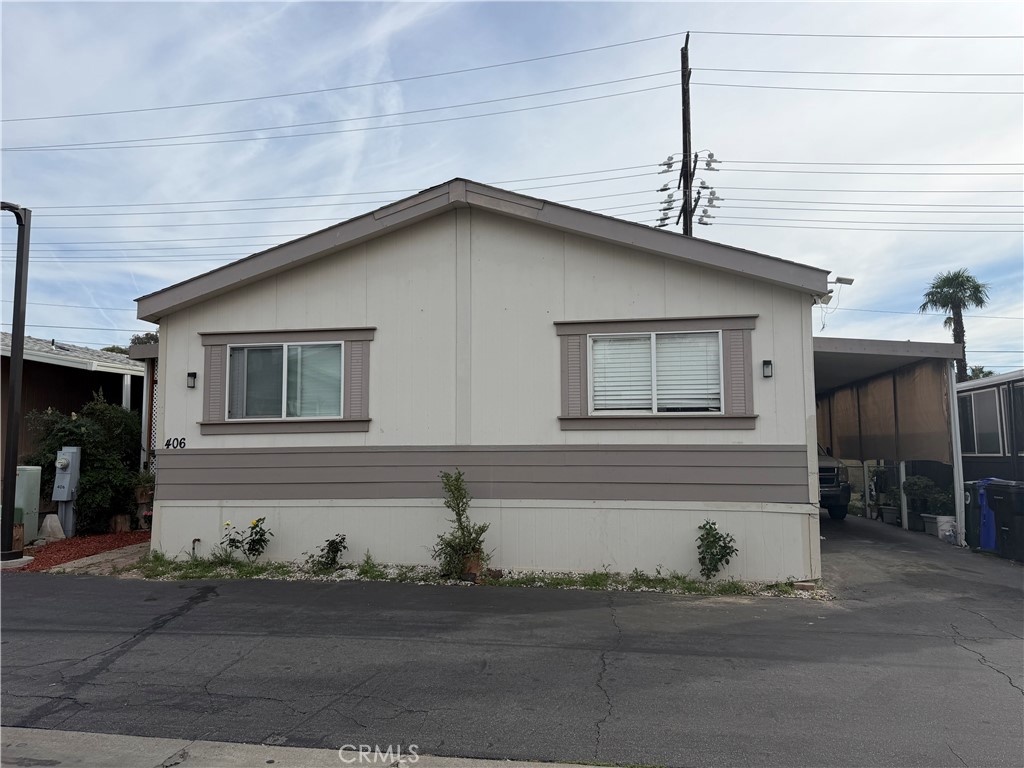 a front view of a house with a garage