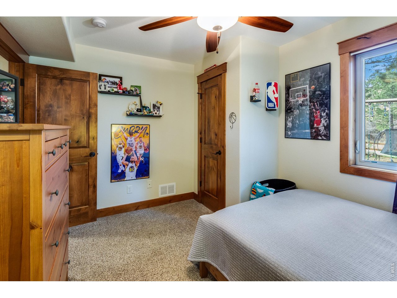 2209 Fish Creek Road Estes Park, CO 80517 - Photo 27 of 50 plenty of storage in the lower-level bedroom with plenty of natural light.