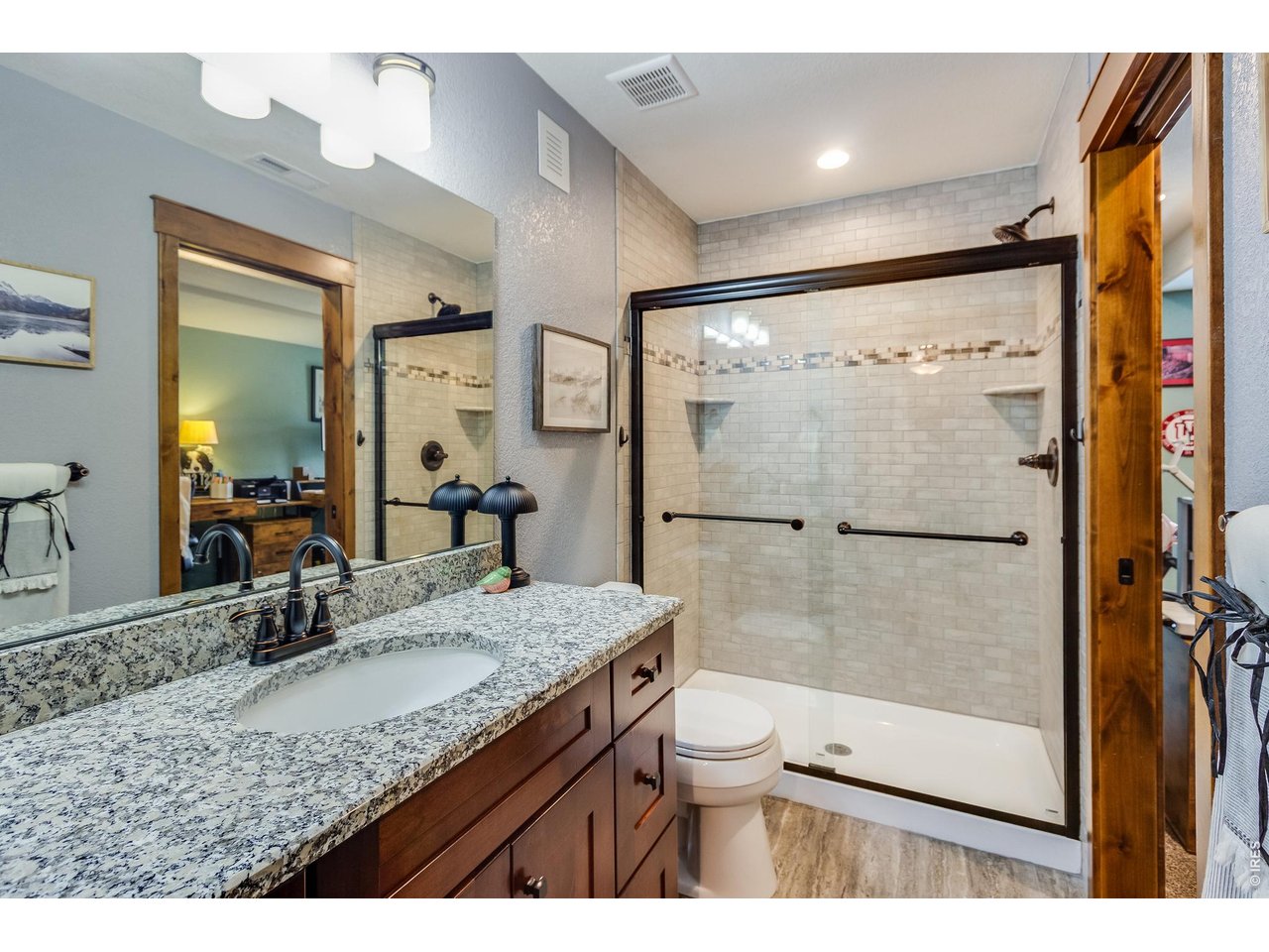 2209 Fish Creek Road Estes Park, CO 80517 - Photo 37 of 50 Beautiful bathroom connects with fourth and fifth bedrooms.
