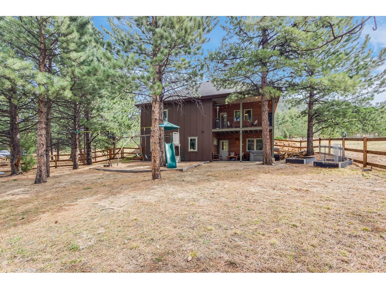 2209 Fish Creek Road Estes Park, CO 80517 - Photo 42 of 50 Rare, expansive fenced backyard providing a safe and secure area.