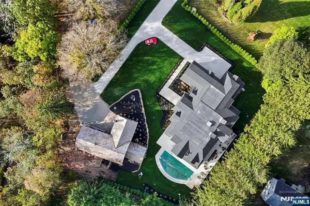 an aerial view of house with outdoor space