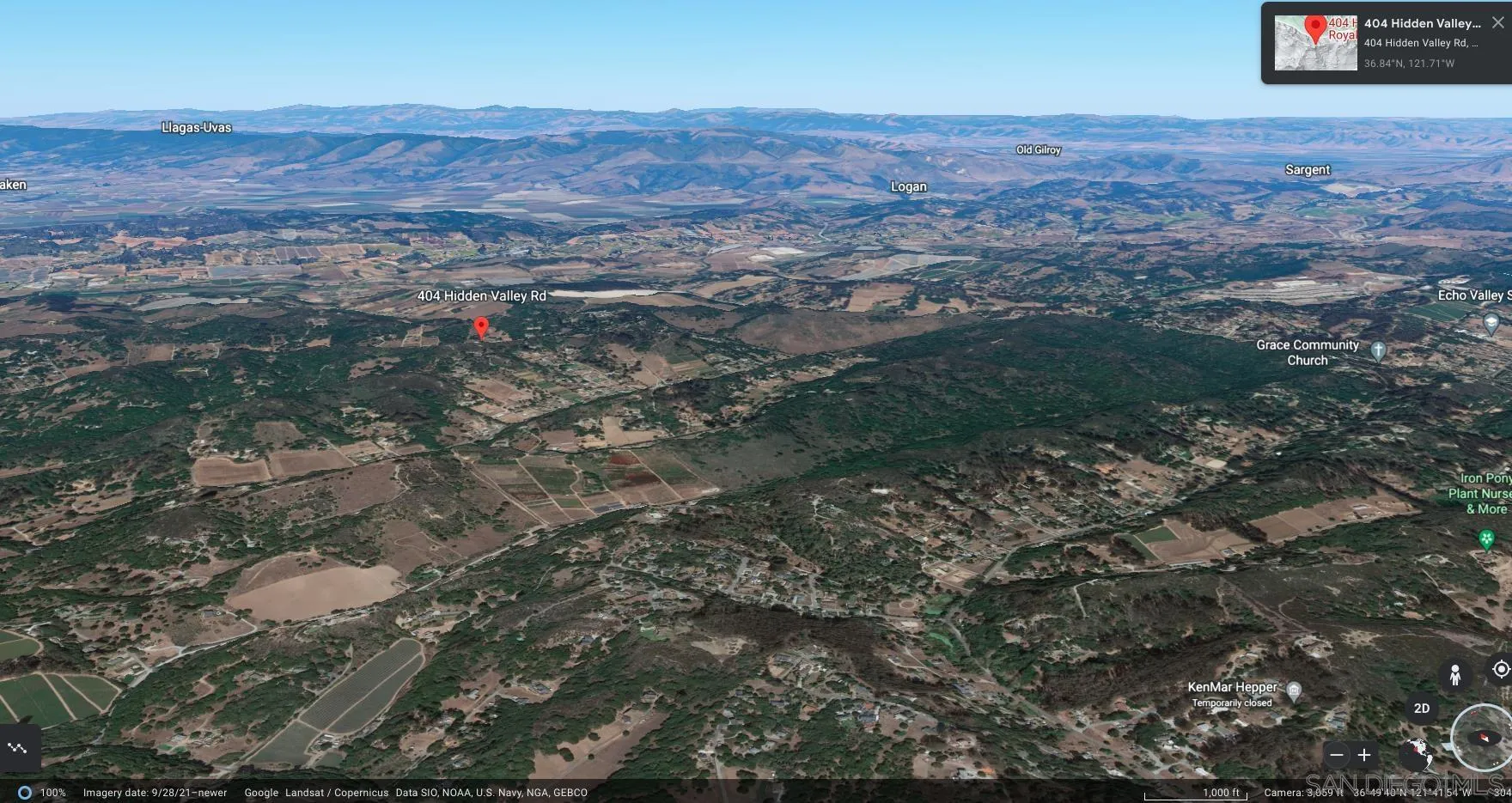 404 Hidden Valley Road Watsonville, CA 95076 - Photo 65 of 69 a view of city and mountain