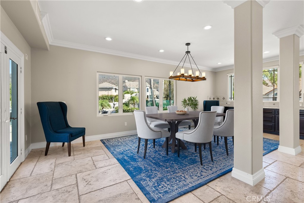 3 Windy Ridge Road Trabuco Canyon, CA 92679 - Photo 30 of 59 a view of a dining room with furniture window and wooden floor