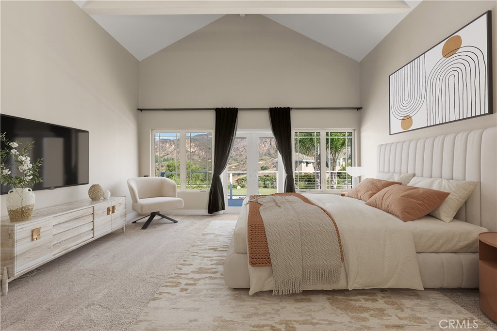 3 Windy Ridge Road Trabuco Canyon, CA 92679 - Photo 39 of 59 a spacious bedroom with a large bed and a large window