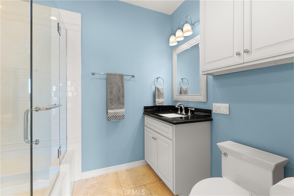 3 Windy Ridge Road Trabuco Canyon, CA 92679 - Photo 45 of 59 a kitchen with stainless steel appliances granite countertop a sink and a refrigerator