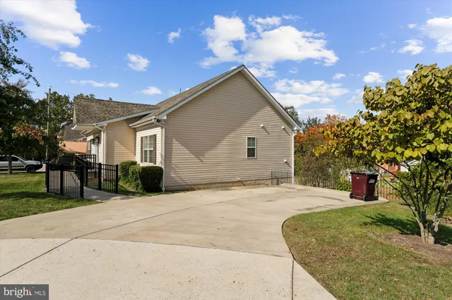 a view of a house with a patio