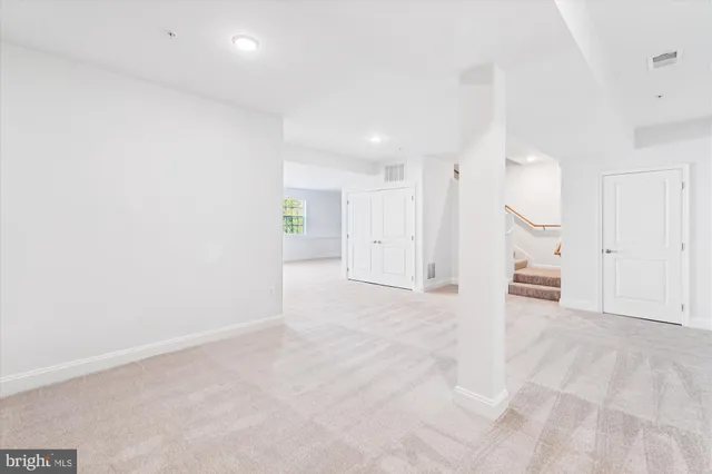 a view of an empty room