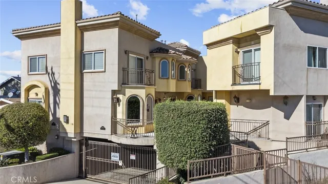 a front view of a house with balcony