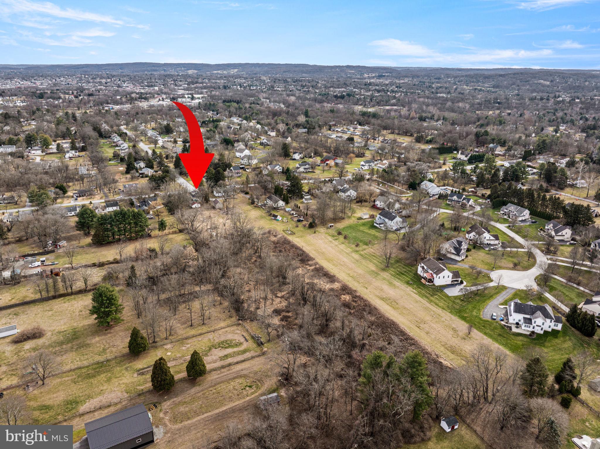1026 Hares Hill Road Phoenixville, PA 19460 - Photo 27 of 27 an aerial view of residential houses with outdoor space