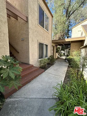 a view of wooden door