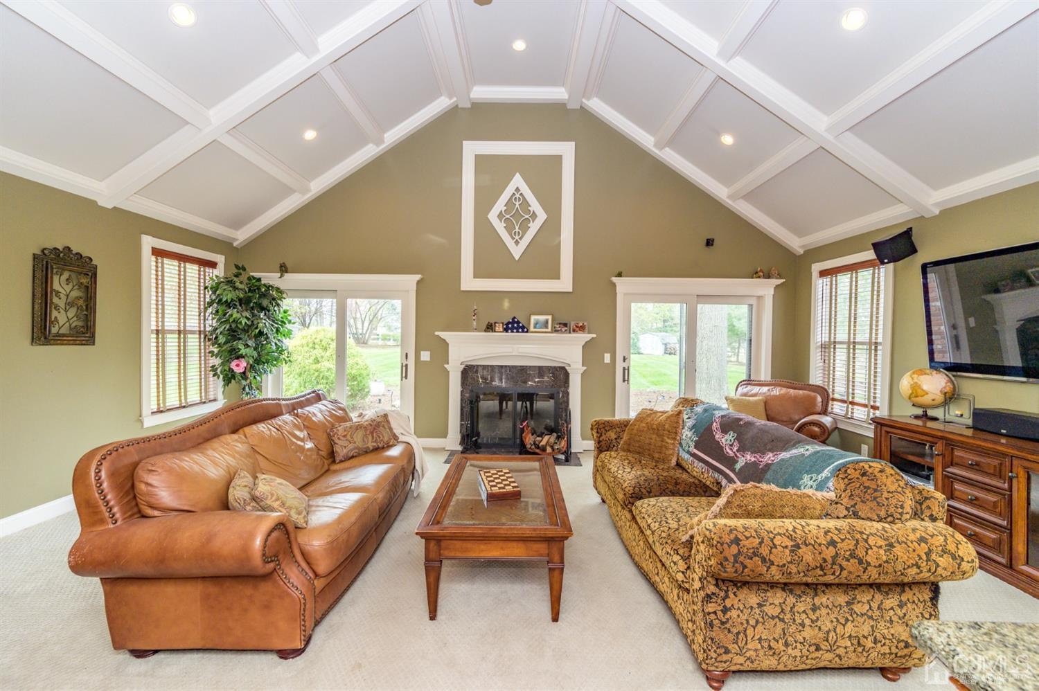 36 Cedar Grove Road Branchburg, NJ 08876 - Photo 17 of 51 a living room with furniture fireplace and window