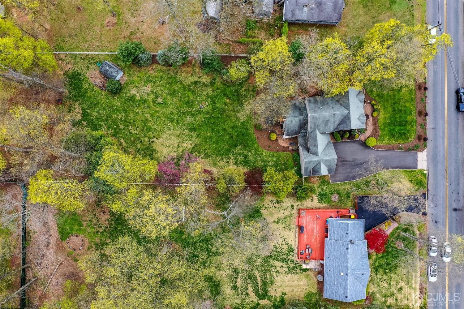 36 Cedar Grove Road Branchburg, NJ 08876 - Photo 48 of 51 an aerial view of residential house with outdoor space and trees all around