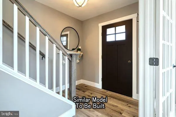 a view of a wooden door door