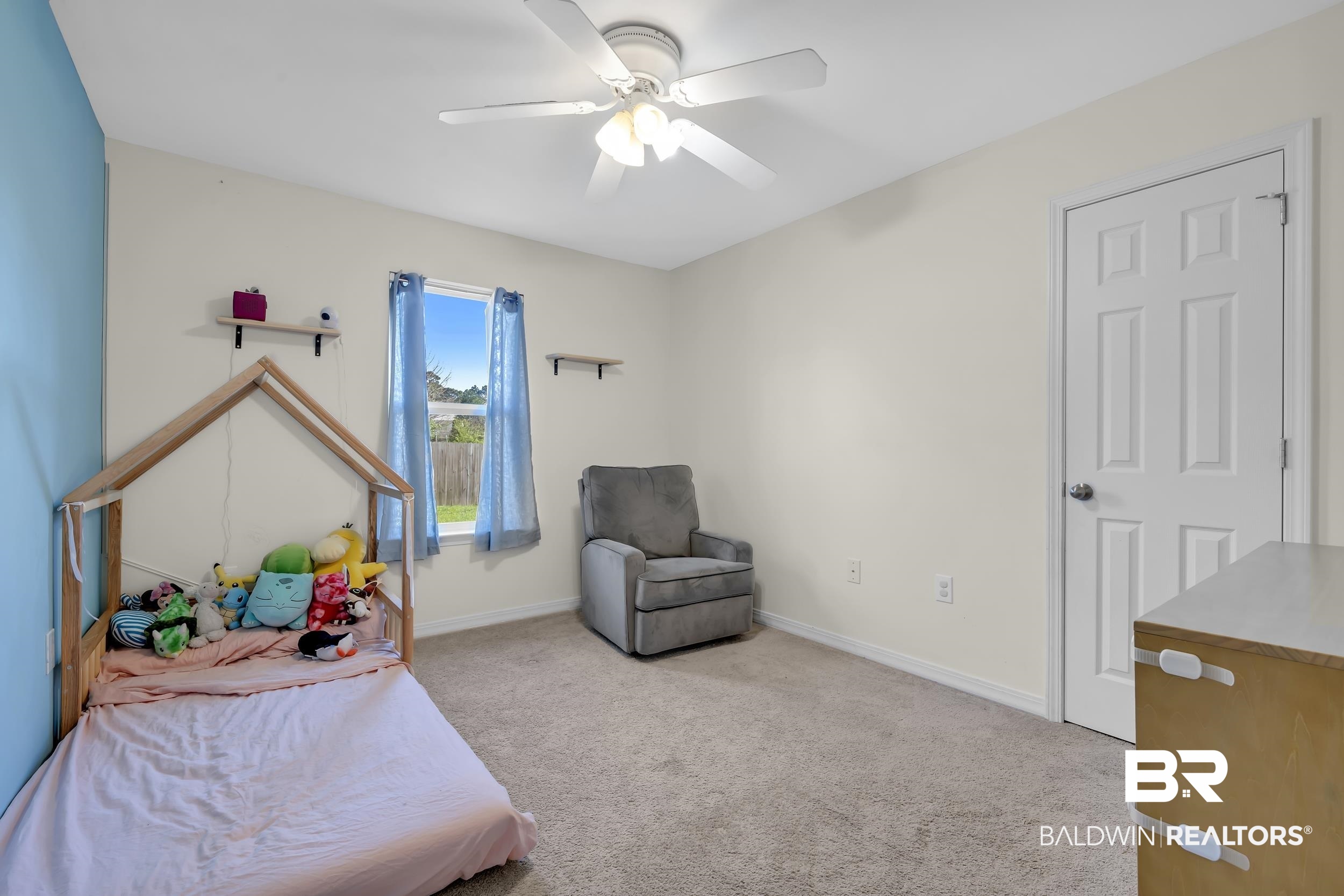 31527 Heidelbrook Loop Daphne, AL 36527 - Photo 14 of 22 Bedroom featuring light colored carpet and a ceiling fan