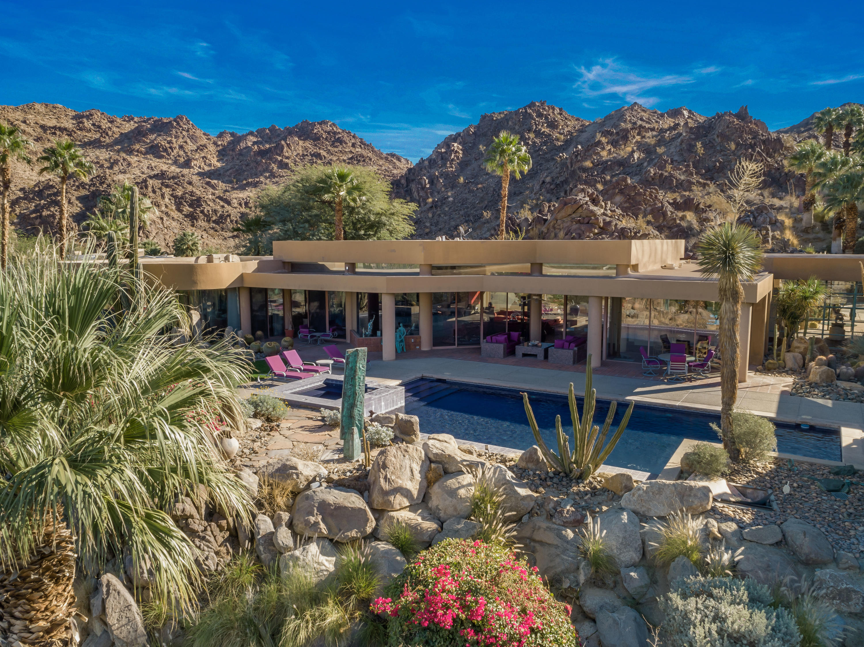 75270 Hidden Cove Indian Wells, CA 92210 - Photo 55 of 73 a view of house with outdoor space and sitting area