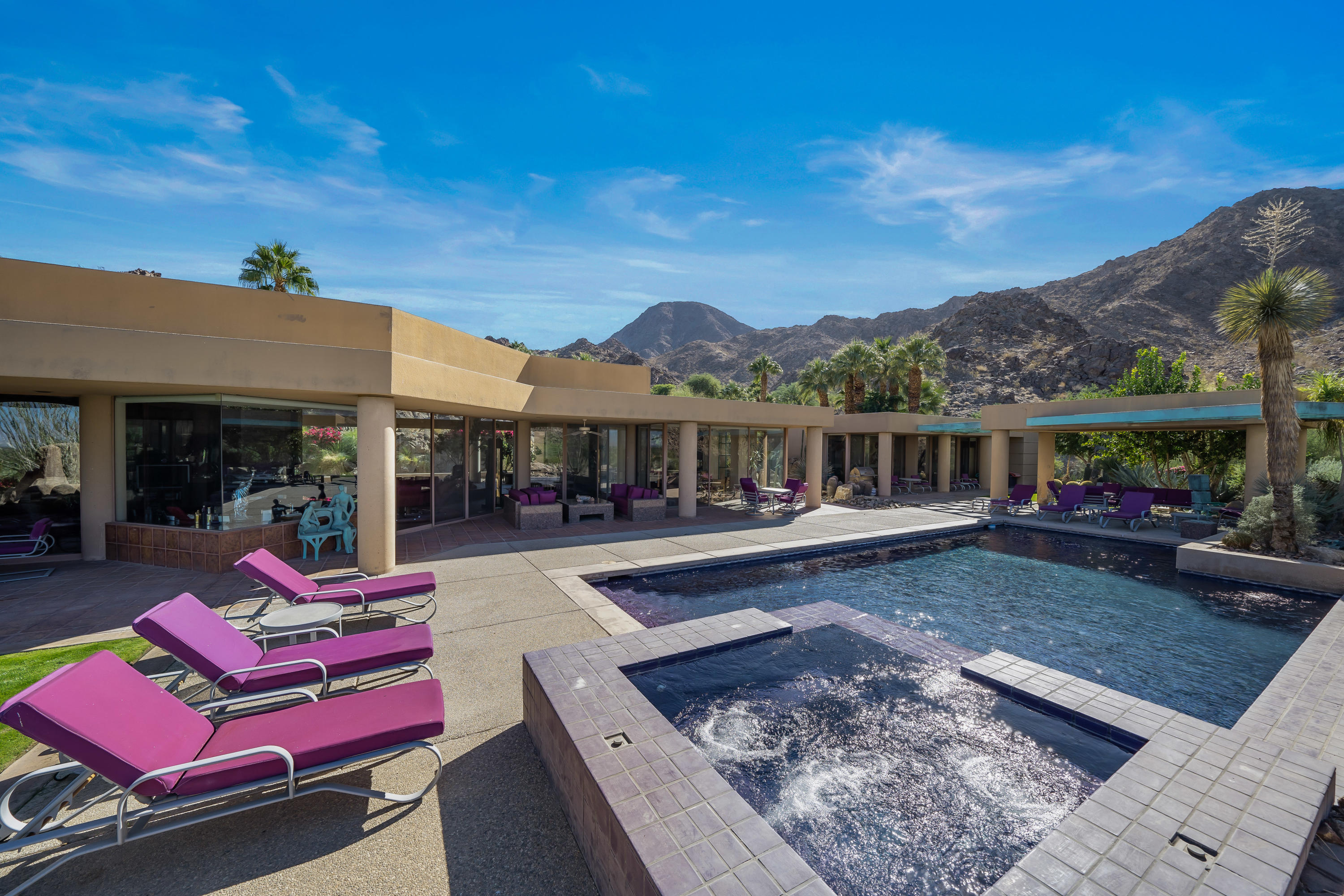 75270 Hidden Cove Indian Wells, CA 92210 - Photo 62 of 73 a view of a house with pool and chairs