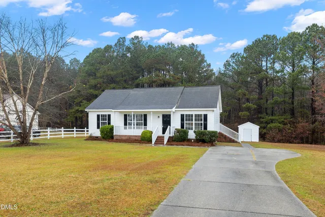 a view of a house with a porch