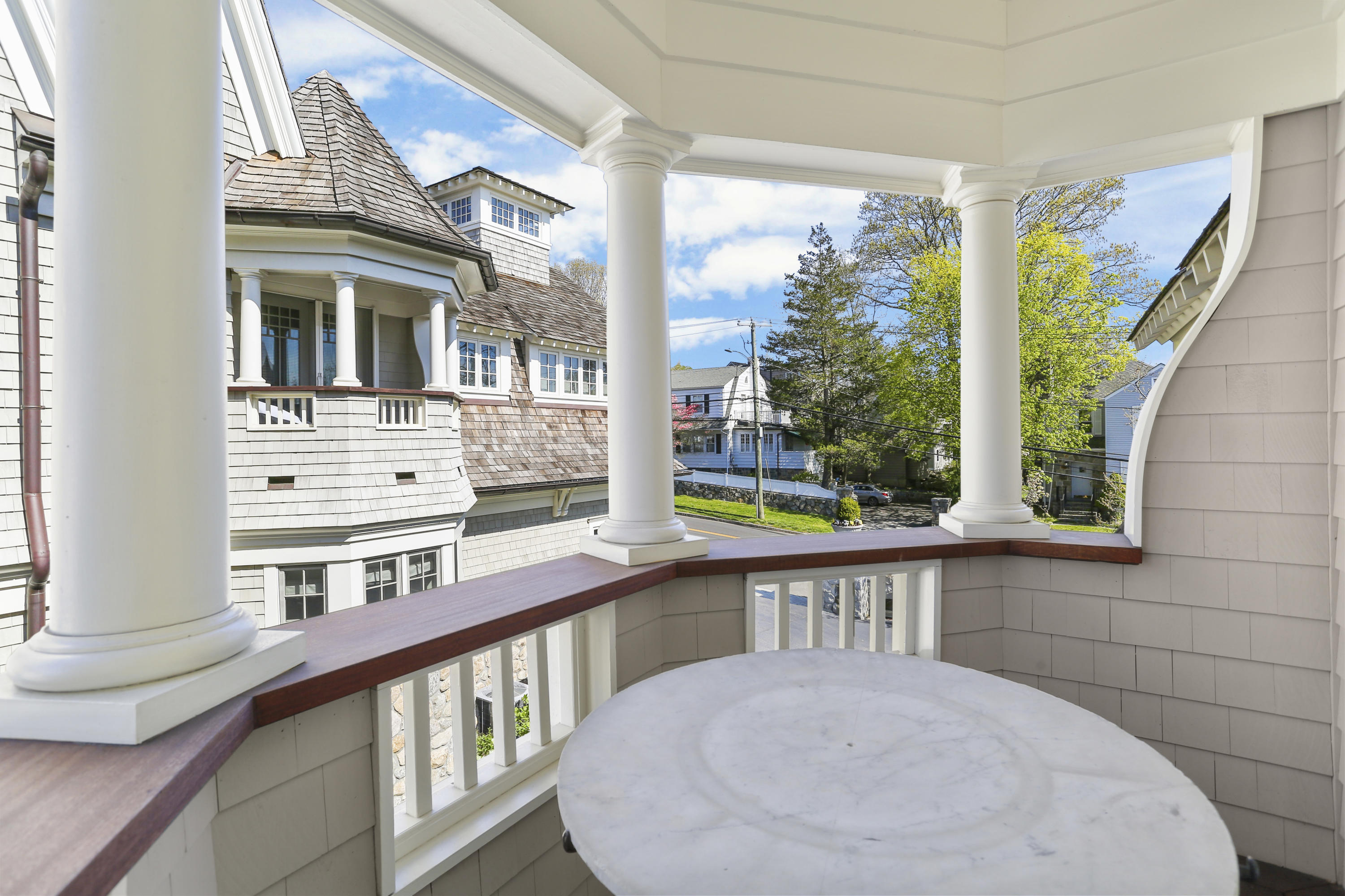 50 Sound View Drive, Unit 2 SOUTH Greenwich, CT 06830 - Photo 11 of 21 a view of balcony with furniture and garden