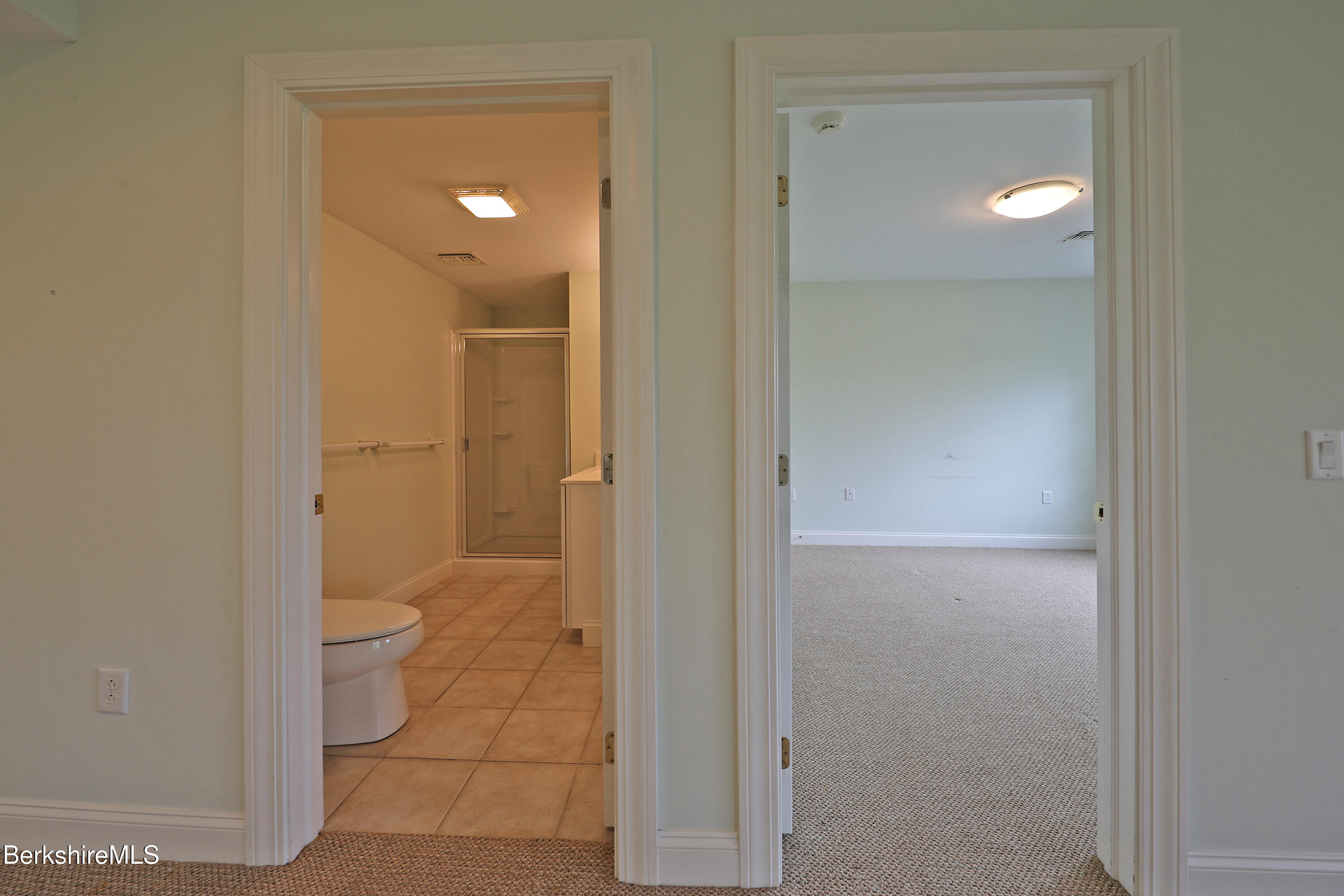33 Alpine Trail Pittsfield, MA 01201 - Photo 58 of 69 a bathroom with a glass shower door