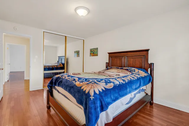 wooden floor in a room