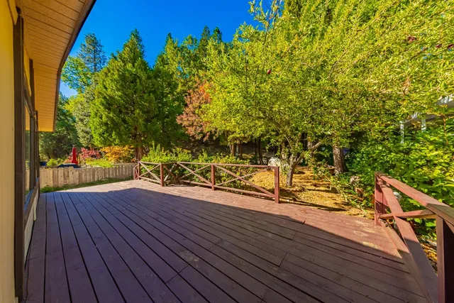 a view of outdoor space and deck