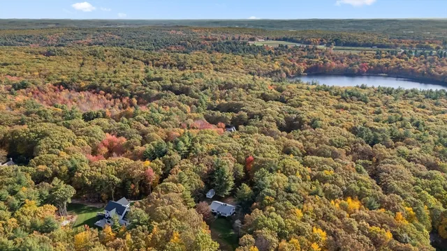 a view of lake and mountain